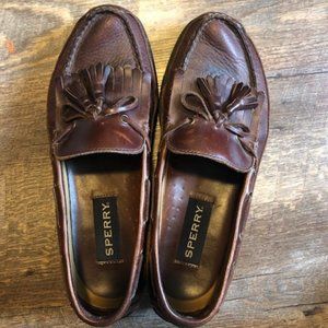 Men's Brown Leather Sperry Topsiders